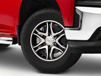 American Racing Mainline Gloss Black Machined 6-Lug Wheel; 18x8.5; 30mm Offset (19-25 Silverado 1500)