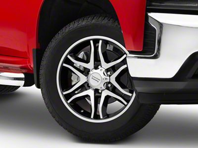 American Racing Mainline Gloss Black Machined 6-Lug Wheel; 20x8.5; 15mm Offset (19-25 Silverado 1500)