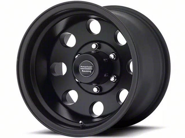American Racing AR172 Baja Satin Black 8-Lug Wheel; 17x8; 0mm Offset (07-10 Silverado 3500 HD SRW)