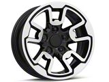 Rebel Style Gloss Black Machined 5-Lug Wheel; 17x8; 18mm Offset (94-01 RAM 1500)
