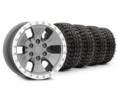 17x8.5 Gen 2 Raptor Style & 35in Gladiator Mud-Terrain X-Comp M/T Tire Package (21-25 F-150)