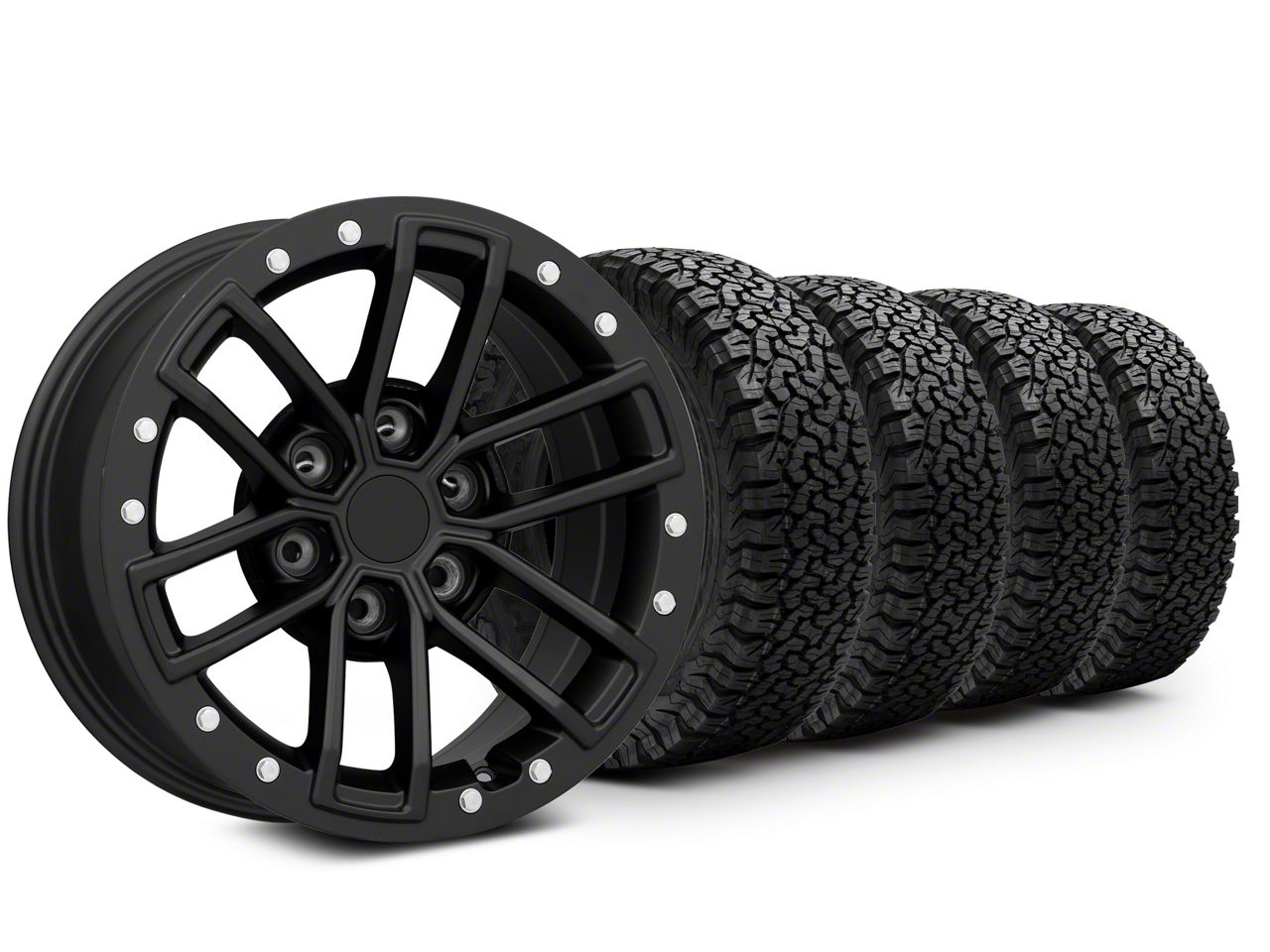 17×8.5 Raptor & 33in BF Goodrich All-Terrain T/A KO Tire Package (21-24 F-150)