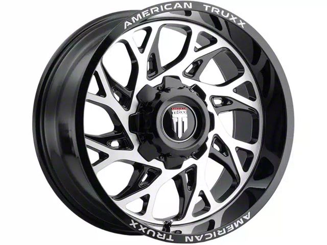 American Truxx Destiny Gloss Black Machined 6-Lug Wheel; 20x9; 0mm Offset (04-08 F-150)