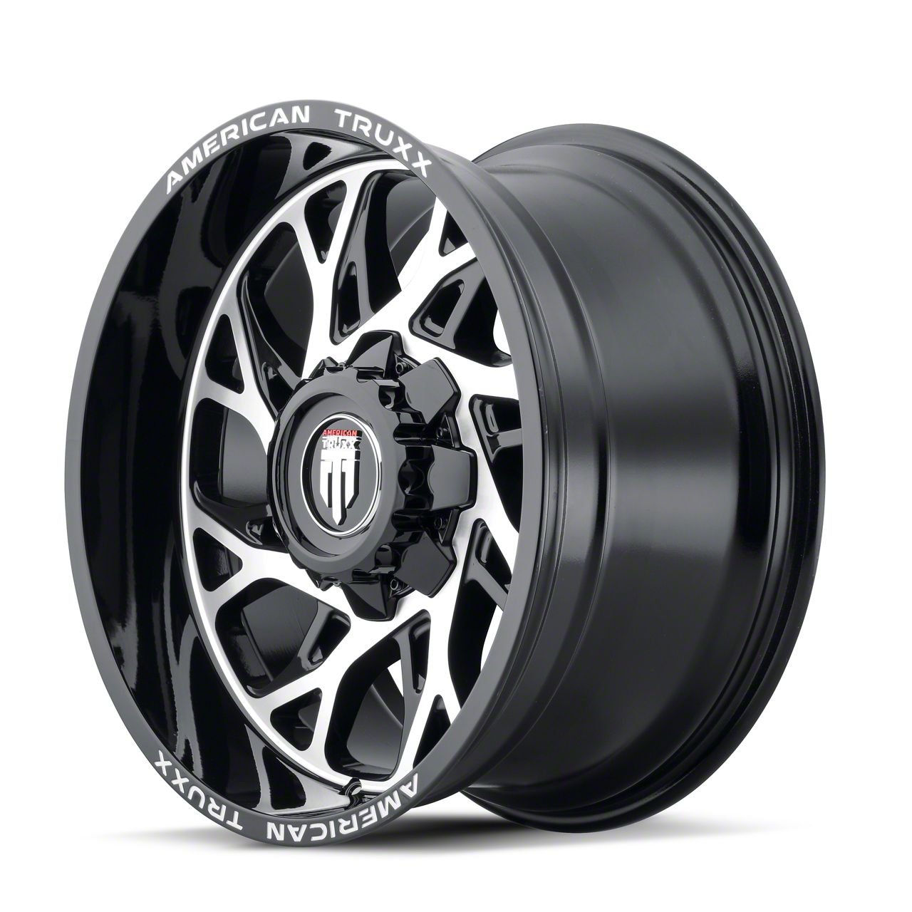 AMERI ブラックM American Truxx F-150 Destiny Gloss Black Milled 6-Lug Wheel