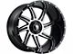 American Truxx Vortex Gloss Black Machined 6-Lug Wheel; 22x12; -44mm Offset (07-13 Silverado 1500)