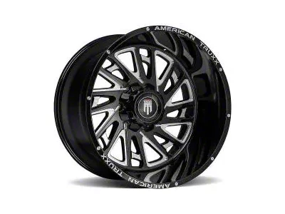 American Truxx Blade Gloss Black Milled 8-Lug Wheel; 20x10; -24mm Offset (08-10 F-250 Super Duty)