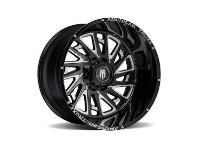 American Truxx Blade Gloss Black Milled 8-Lug Wheel; 22x12; -44mm Offset (08-10 F-250 Super Duty)