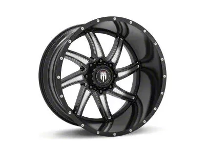 American Truxx Vortex Satin Black Milled 8-Lug Wheel; 20x10; -24mm Offset (08-10 F-250 Super Duty)