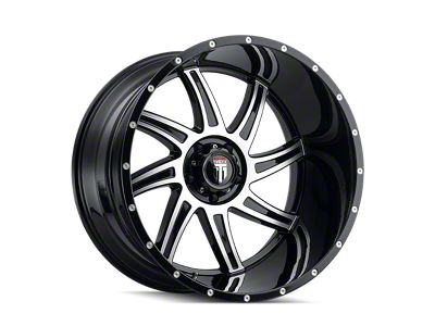 American Truxx Vortex Gloss Black Machined 6-Lug Wheel; 22x12; -44mm Offset (09-14 F-150)