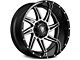 American Truxx Vortex Gloss Black Machined 6-Lug Wheel; 20x10; -24mm Offset (14-18 Silverado 1500)