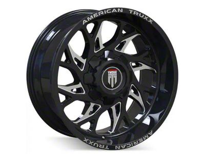 American Truxx Destiny Gloss Black Milled 8-Lug Wheel; 24x14; -76mm Offset (99-07 F-250 Super Duty)