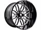 American Truxx Restless Gloss Black Machined 6-Lug Wheel; 20x10; -25mm Offset (99-06 Sierra 1500)