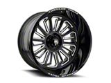 American Truxx Butcher Gloss Black Milled 6-Lug Wheel; 20x12; -25mm Offset (99-06 Silverado 1500)