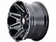 American Truxx Boom Satin Black Milled 6-Lug Wheel; 20x9; -12mm Offset (21-24 F-150)