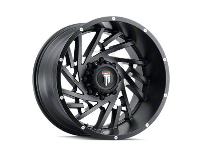 American Truxx Web Satin Black Milled 8-Lug Wheel; 20x12; -44mm Offset (23-25 F-250 Super Duty)