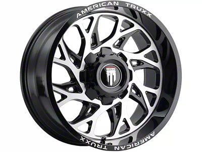 American Truxx Destiny Gloss Black Machined 6-Lug Wheel; 20x10; -24mm Offset (19-24 RAM 1500)