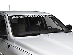 SEC10 AmericanTrucks Windshield Banner; Frosted (02-24 RAM 1500)