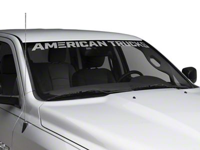 SEC10 AmericanTrucks Windshield Banner; Frosted (94-25 RAM 1500)