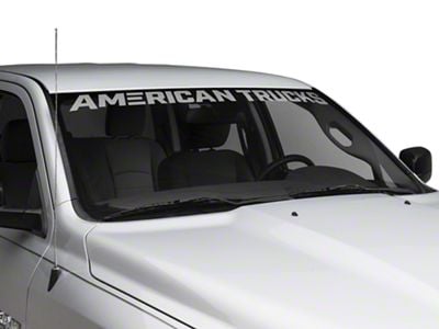 SEC10 AmericanTrucks Windshield Banner; Frosted (02-24 RAM 1500)