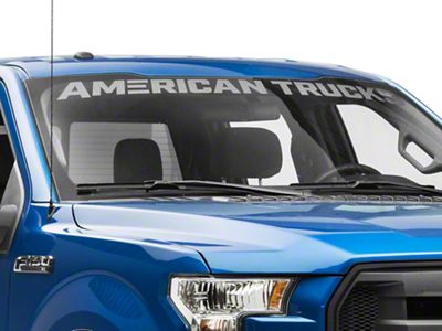 SEC10 AmericanTrucks Windshield Banner; Frosted (97-25 F-150)