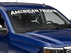 SEC10 AmericanTrucks Windshield Banner; White (07-24 Silverado 1500)