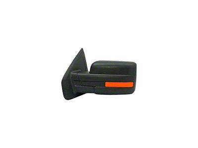 Replacement Powered Heated Mirror; Driver Side; Black (11-14 F-150)