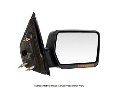 Replacement Powered Heated Mirror; Passenger Side; Chrome (04-06 F-150 w/ Signal Lamp & w/o Puddle Light)