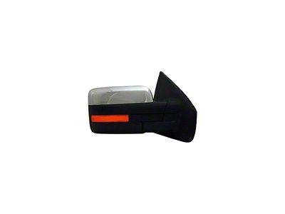 Replacement Powered Heated Mirror; Passenger Side; Chrome (09-11 F-150 w/ Turn Signal & w/o Puddle Light)