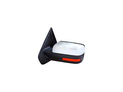 Replacement Powered Mirror; Driver Side; Black (11-14 F-150 w/o Puddle Light & Reflector)