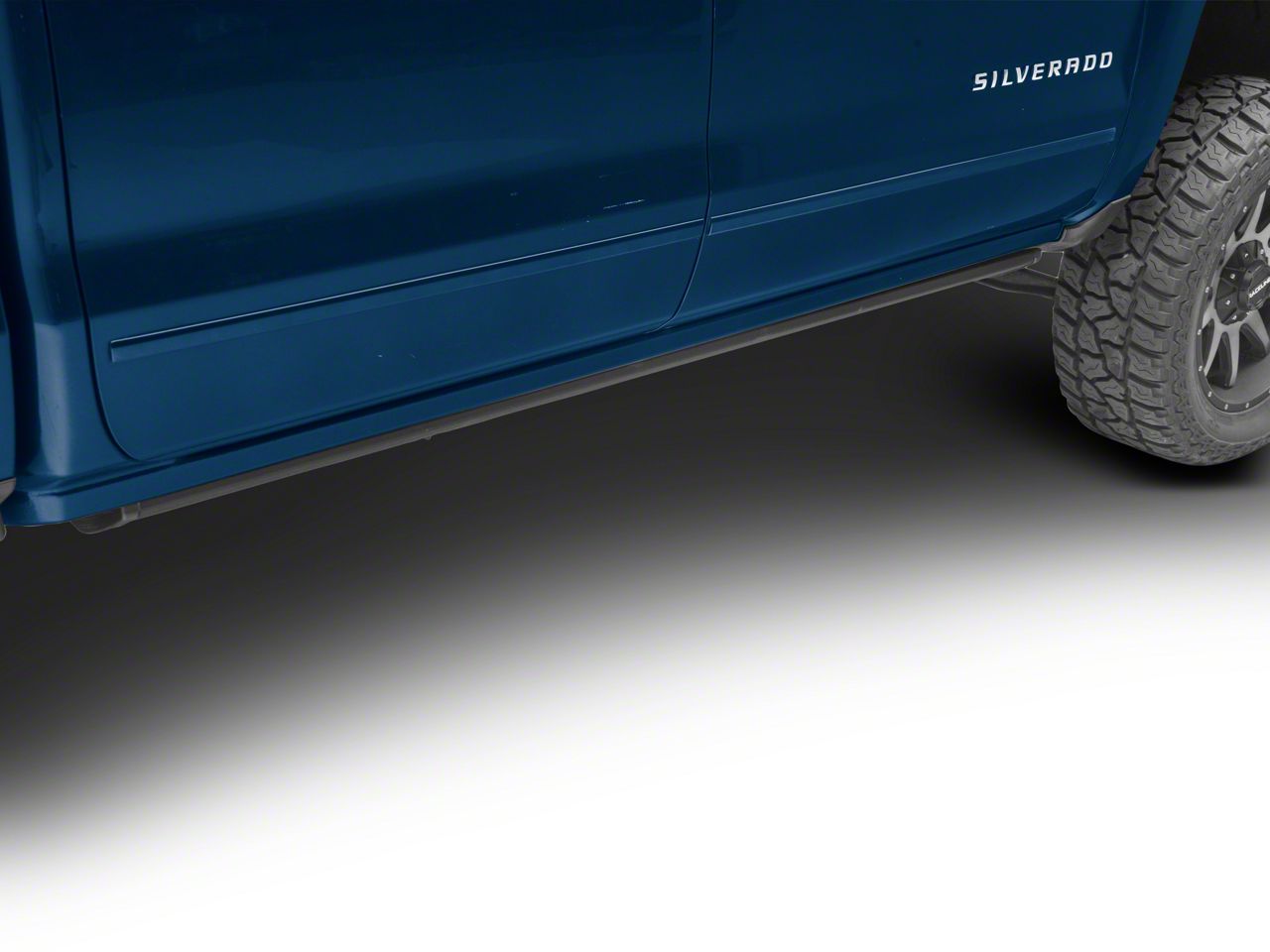 Amp Research Silverado 1500 PowerStep Smart Series Running Boards; Plug