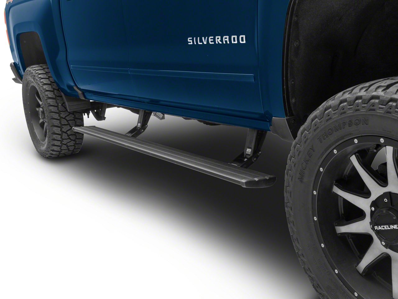Amp Research Silverado 1500 PowerStep Smart Series Running Boards; Plug