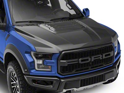 Anderson Composites Type-OE Hood; Carbon Fiber (17-20 F-150 Raptor)