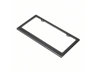 Anderson Composites License Plate Frame; 2-Hole; Carbon Fiber (Universal; Some Adaptation May Be Required)