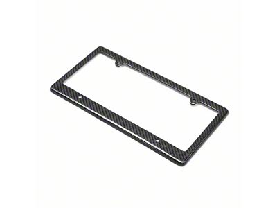 Anderson Composites License Plate Frame; 4-Hole; Carbon Fiber (Universal; Some Adaptation May Be Required)