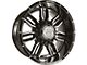 Anthem Off-Road Equalizer Gloss Black with Gray 6-Lug Wheel; 20x10; -24mm Offset (04-08 F-150)