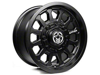 Anthem Off-Road Intimidator Satin Black 6-Lug Wheel; 18x9; -12mm Offset (07-13 Silverado 1500)