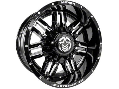 Anthem Off-Road Equalizer Gloss Black Milled 6-Lug Wheel; 18x10; -24mm Offset (07-14 Tahoe)