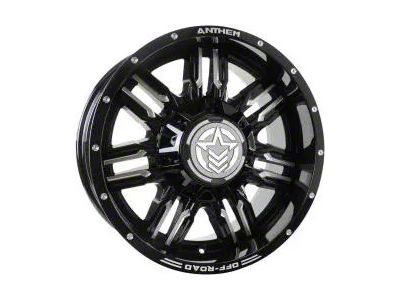 Anthem Off-Road Equalizer Gloss Black Milled 8-Lug Wheel; 18x9; -12mm Offset (08-10 F-250 Super Duty)