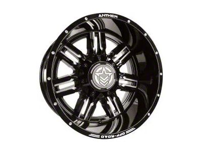Anthem Off-Road Equalizer Gloss Black Milled 8-Lug Wheel; 20x12; -44mm Offset (08-10 F-250 Super Duty)