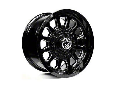 Anthem Off-Road Intimidator Gloss Black Milled 8-Lug Wheel; 17x9; 0mm Offset (08-10 F-250 Super Duty)