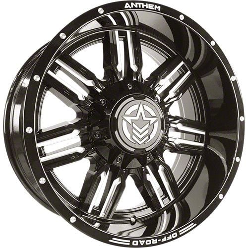 Anthem Off-Road Equalizer Gloss Black Milled 6-Lug Wheel; 20×9; 0mm Offset (09-14 F-150)