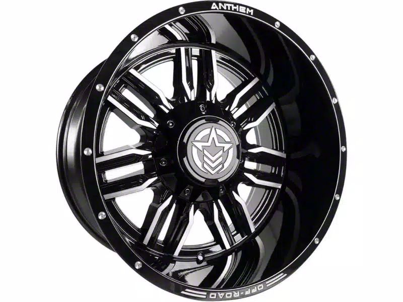 Anthem OffRoad RAM 1500 Equalizer Gloss Black with Gray Tint Milled 5Lug Wheel; 20x12; 44mm