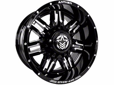 Anthem Off-Road Equalizer Gloss Black Milled 8-Lug Wheel; 18x9; -12mm Offset (10-18 RAM 2500)