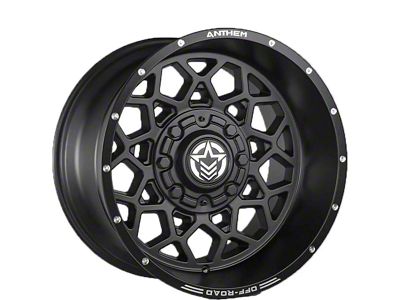 Anthem Off-Road Avenger Satin Black 6-Lug Wheel; 20x12; -44mm Offset (14-18 Silverado 1500)