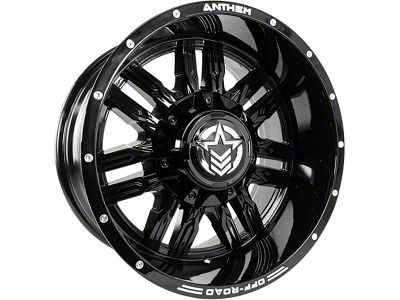 Anthem Off-Road Equalizer Gloss Black 8-Lug Wheel; 18x9; 0mm Offset (15-19 Sierra 2500 HD)