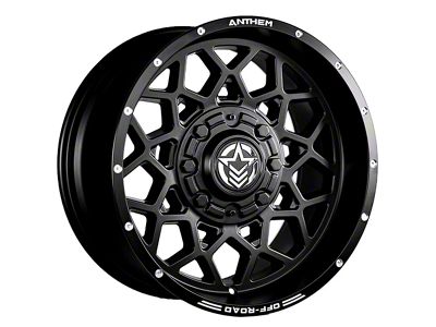 Anthem Off-Road Avenger Satin Black 8-Lug Wheel; 20x10; -18mm Offset (15-19 Silverado 2500 HD)