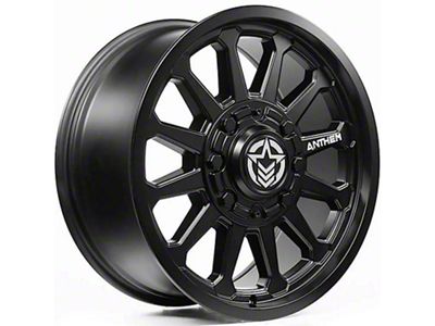 Anthem Off-Road Intimidator Satin Black 8-Lug Wheel; 18x9; -12mm Offset (15-19 Silverado 2500 HD)