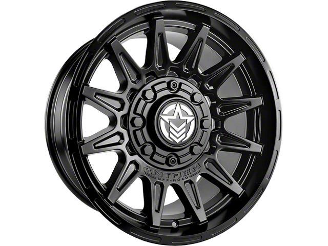 Anthem Off-Road Liberty Satin Black 8-Lug Wheel; 17x9; -12mm Offset (15-19 Silverado 2500 HD)