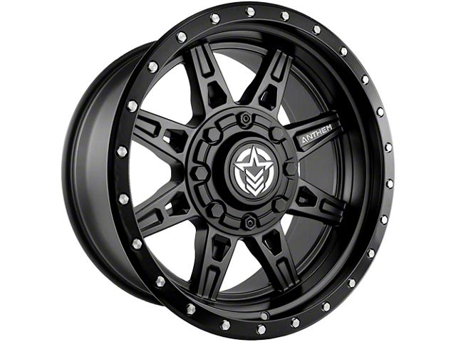 Anthem Off-Road Rogue Satin Black 8-Lug Wheel; 18x9; 18mm Offset (15-19 Silverado 2500 HD)