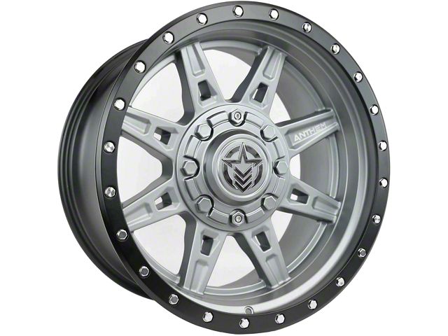 Anthem Off-Road Rogue Titanium Gray 8-Lug Wheel; 17x9; -12mm Offset (15-19 Silverado 2500 HD)